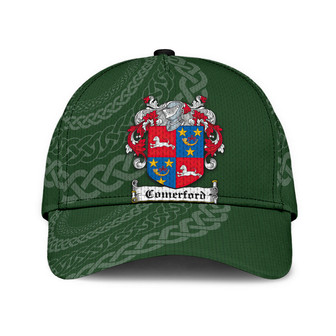 Comerford Coat Of Arms Irish Family Crest St Patrick's Day Hat Classic Cap Hat - Thegiftio UK