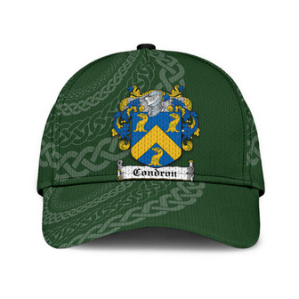 Condron Coat Of Arms Irish Family Crest St Patrick's Day Hat Classic Cap Hat - Thegiftio UK