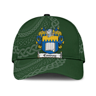 Conroy Coat Of Arms Irish Family Crest St Patrick's Day Hat Classic Cap Hat - Thegiftio UK