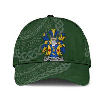 Consnave Coat Of Arms Irish Family Crest St Patrick's Day Hat Classic Cap Hat - Thegiftio UK