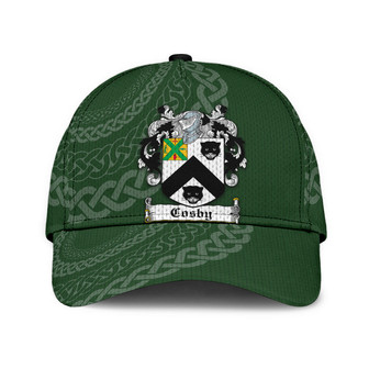Cosby Coat Of Arms Irish Family Crest St Patrick's Day Hat Classic Cap Hat - Thegiftio UK