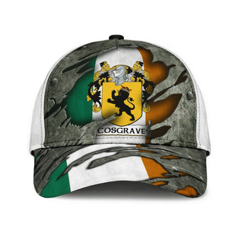 Cosgrave Coat Of Arms Irish Family Crest Hat Classic Cap Hat - Thegiftio UK