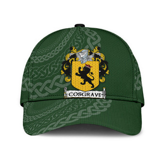 Cosgrave Coat Of Arms Irish Family Crest St Patrick's Day Hat Classic Cap Hat - Thegiftio UK