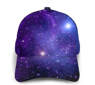 Cosmic Galaxy Space Pattern Fashion Men and Women Comfortable Curved Edge Baseball Cap Trucker Hat - Thegiftio UK
