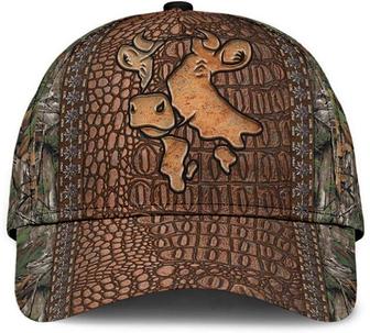 Cow Farm Animal Tree Dry Skin Style Large Printed Unisex Hat Classic Caps Baseball Caps, Curved Snapback Hat - Thegiftio UK