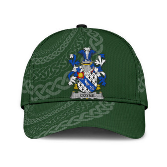 Coyne Coat Of Arms Irish Family Crest St Patrick's Day Hat Classic Cap Hat - Thegiftio UK