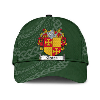 Cross Coat Of Arms Irish Family Crest St Patrick's Day Hat Classic Cap Hat - Thegiftio UK