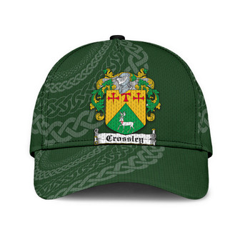 Crossley Coat Of Arms Irish Family Crest St Patrick's Day Hat Classic Cap Hat - Thegiftio UK