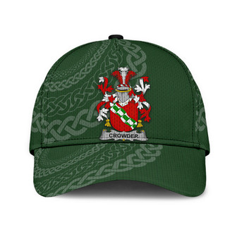 Crowder Coat Of Arms Irish Family Crest St Patrick's Day Hat Classic Cap Hat - Thegiftio UK