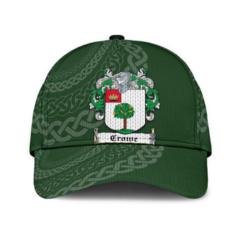 Crowe Coat Of Arms Irish Family Crest St Patrick's Day Hat Classic Cap Hat - Thegiftio UK