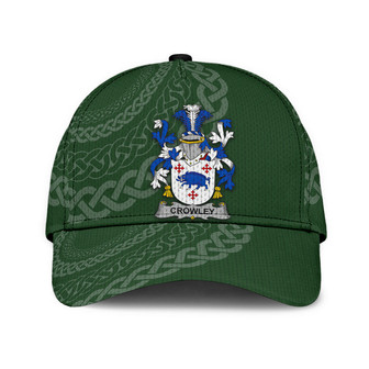 Crowley Coat Of Arms Irish Family Crest St Patrick's Day Hat Classic Cap Hat - Thegiftio UK
