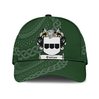 Curran Coat Of Arms Irish Family Crest St Patrick's Day Hat Classic Cap Hat - Thegiftio UK