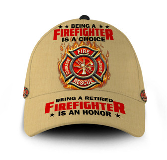 Custom Name Firefighter Is An Honour Hat Classic Cap Hat - Thegiftio UK