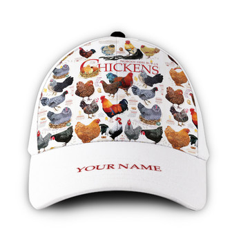 Customized Chicken Breeds Hat Classic Cap Hat - Thegiftio