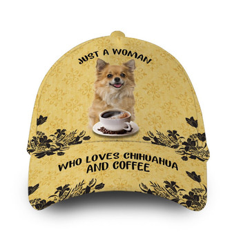 Customized Chihuahua And Coffee Hat Classic Cap Hat - Thegiftio