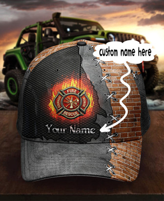 Customized Firefighter Hat Classic Cap Hat - Thegiftio UK