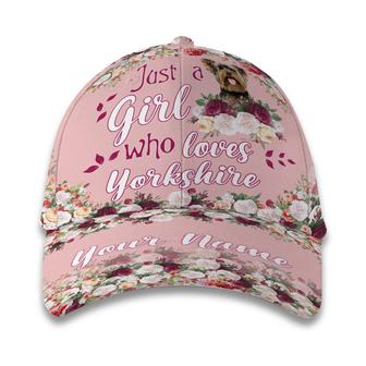 Customized Girl Loves Yorkshire Flowers Hat Classic Cap Hat - Thegiftio UK