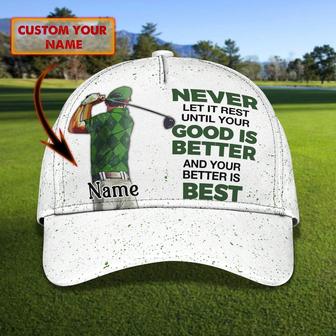 Customized With Name All Over Print Cap For Dad Golf, Man Golfer Hat Caps, Dad Golf Caps Hat
