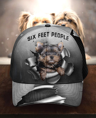 Customized Six Feet Yorkie Hat Classic Cap Hat - Thegiftio UK