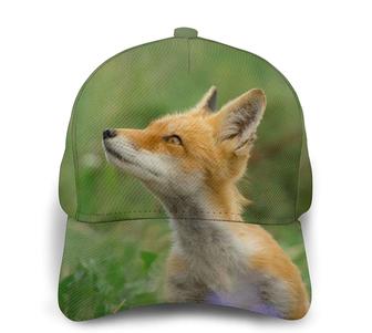 Cute Fox Print Classic Baseball Cap Adjustable Twill Sports Dad Hats for Unisex Hat - Thegiftio UK