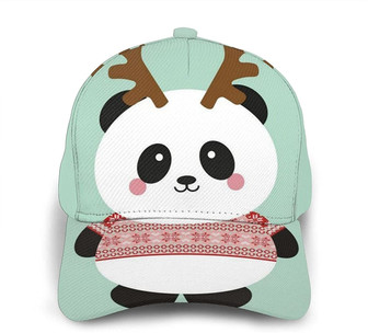 Cute Panda Print Casual Baseball Cap Adjustable Twill Sports Dad Hats for Unisex Hat - Thegiftio UK