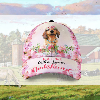 Dachshund Love Girl Hat Classic Cap Hat - Thegiftio