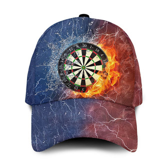 DartsFire & Water Hat Classic Cap Hat - Thegiftio UK