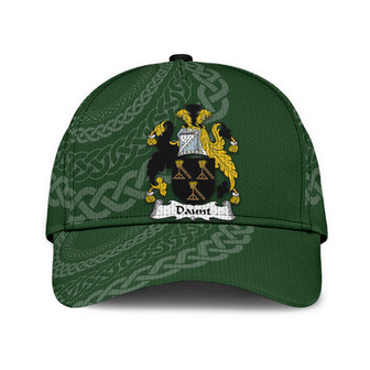 Daunt Coat Of Arms Irish Family Crest St Patrick's Day Hat Classic Cap Hat - Thegiftio UK