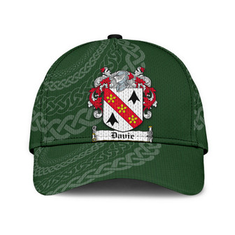 Davie Coat Of Arms Irish Family Crest St Patrick's Day Hat Classic Cap Hat - Thegiftio UK