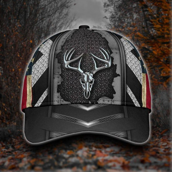 Deer Hunter Flag Cap Baseball Cap, Hat Classic Cap, Trucker Cap, Deer Hunting Cap Hat - Thegiftio UK