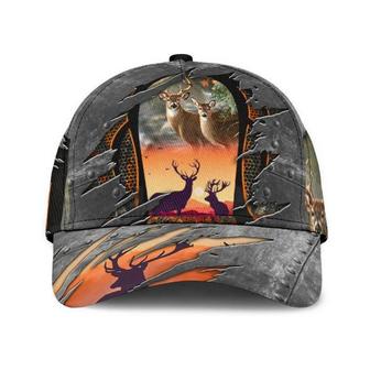 Deer Hunting Cap Deer Hat Classic Cap Gift For Fan Hunting, Gift For Men Classic Cap Hat - Thegiftio UK