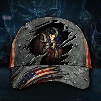 Deer Hunting Hat American Flag Deer Hunter Cap Vintage Old Retro Best Gifts For Hunters Hat - Thegiftio UK