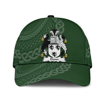 Denn Coat Of Arms Irish Family Crest St Patrick's Day Hat Classic Cap Hat - Thegiftio UK