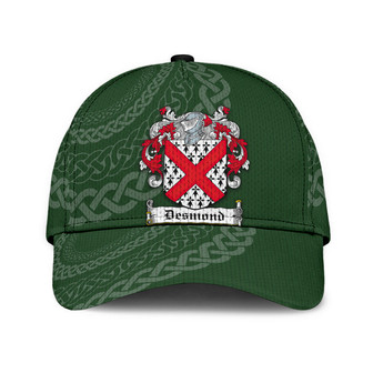 Desmond Coat Of Arms Irish Family Crest St Patrick's Day Hat Classic Cap Hat - Thegiftio UK