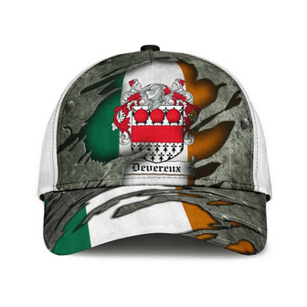 Devereux Coat Of Arms Irish Family Crest Hat Classic Cap Hat - Thegiftio UK