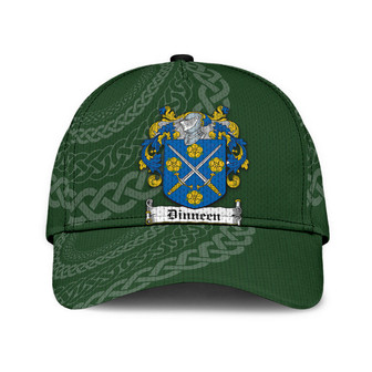 Dinneen Coat Of Arms Irish Family Crest St Patrick's Day Hat Classic Cap Hat - Thegiftio UK