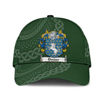 Doane Coat Of Arms Irish Family Crest St Patrick's Day Hat Classic Cap Hat - Thegiftio UK