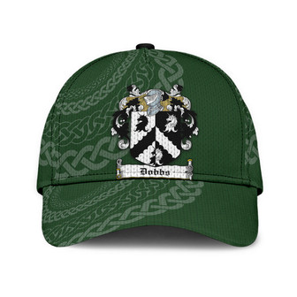 Dobbs Coat Of Arms Irish Family Crest St Patrick's Day Hat Classic Cap Hat - Thegiftio UK