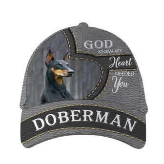 Doberman Heart Hat Classic Cap Hat - Thegiftio UK