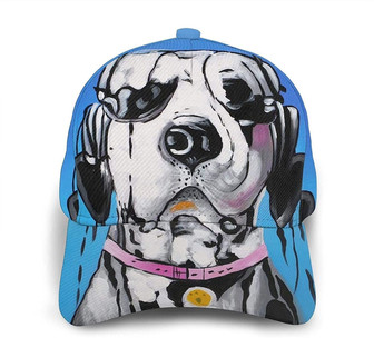Dog with Headphone Print Classic Baseball Cap Adjustable Twill Sports Dad Hat Classic Cap for Unisex Hat - Thegiftio UK