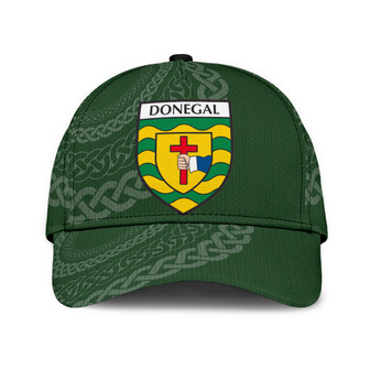 Donegal Coat Of Arms Irish Family Crest St Patrick's Day Hat Classic Cap Hat - Thegiftio UK