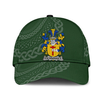 Donnell Coat Of Arms Irish Family Crest St Patrick's Day Hat Classic Cap Hat - Thegiftio UK