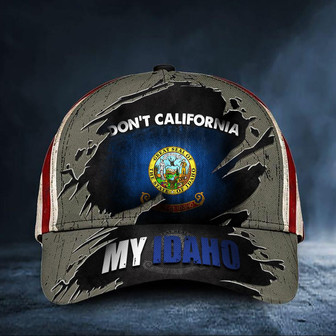 Don't California My Idaho Hat Vintage American Flag Cap Honoring Idaho State Merchandise Hat - Thegiftio UK
