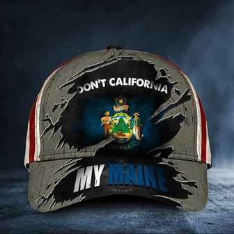 Don't California My Maine Cap Vintage American Flag Hat Patriotic Maine Maine Gift For Him Hat - Thegiftio UK
