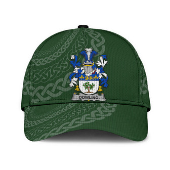 Dowling Coat Of Arms Irish Family Crest St Patrick's Day Hat Classic Cap Hat - Thegiftio UK