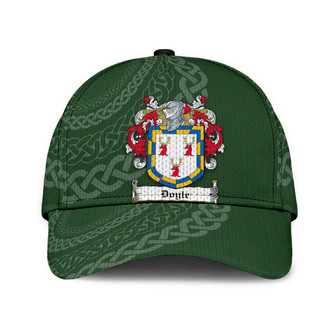 Doyle Coat Of Arms Irish Family Crest St Patrick's Day Hat Classic Cap Hat - Thegiftio UK