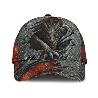 Dragon Red Eyes Lava Classic Cap Unisex Hat, Cap For Summer, Human Cap, Trending Cap, American Cap Hat Classic Cap Hat - Thegiftio UK