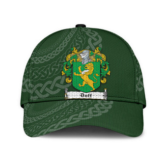 Duff Coat Of Arms Irish Family Crest St Patrick's Day Hat Classic Cap Hat - Thegiftio UK