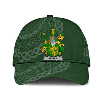 Duffy Coat Of Arms Irish Family Crest St Patrick's Day Hat Classic Cap Hat - Thegiftio UK