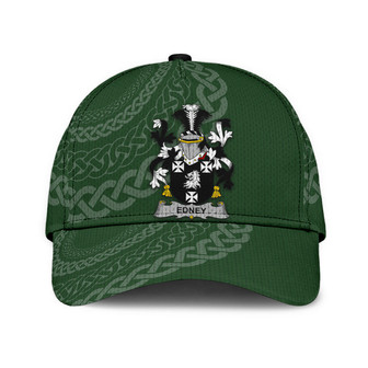 Edney Coat Of Arms Irish Family Crest St Patrick's Day Hat Classic Cap Hat - Thegiftio UK